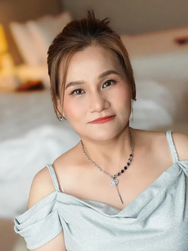 Graceful event makeup with soft updo and pastel dress, by THEENG, makeup artist in Kuantan