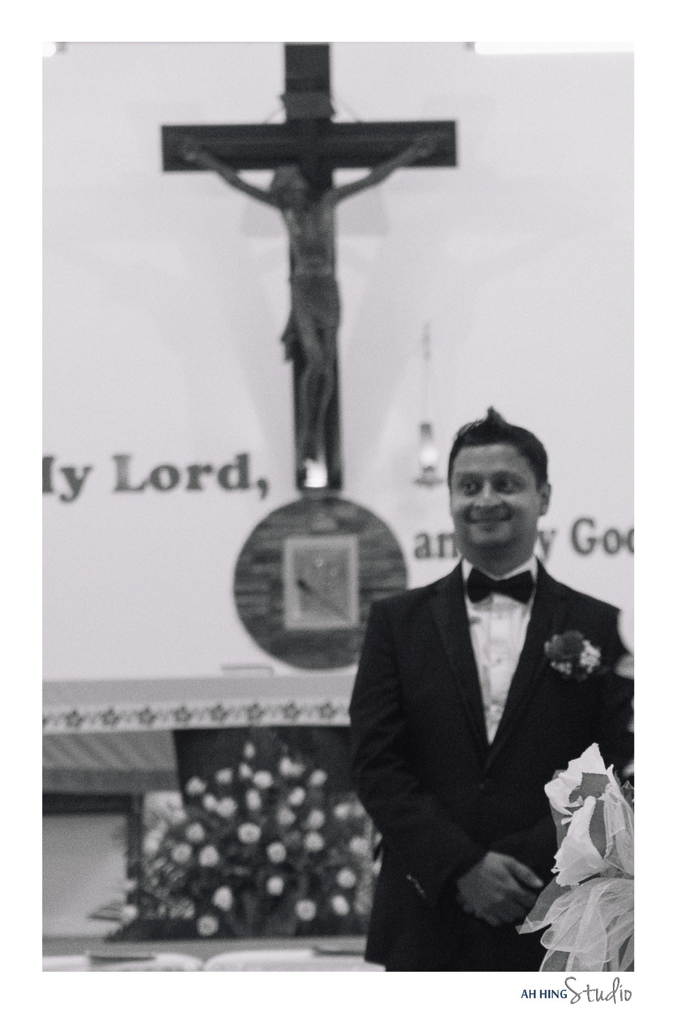 Adrian & Sandra wedding morning ceremony moment, album detail frame 04, by Famous Bridal Kuantan