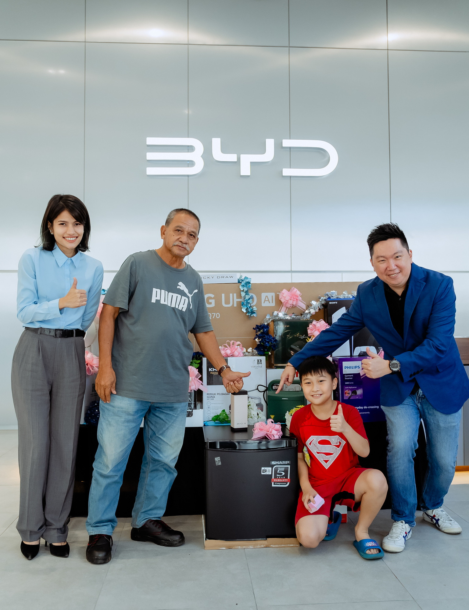 BYD Evolve Day at Macinda EV Kuantan vehicle display event photo, social-media-ready frame frame 29, by Famous Bridal Kuantan