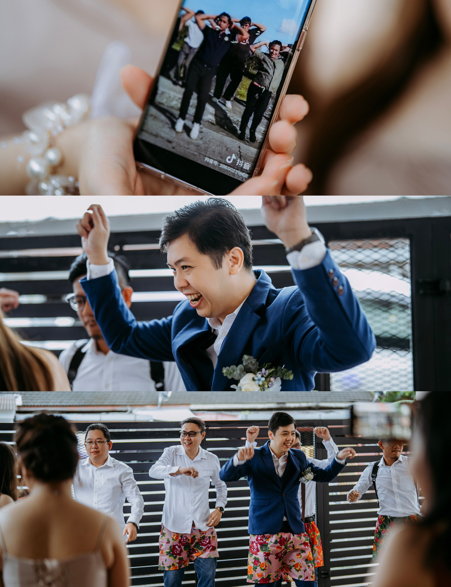 Calvin Yin & Vicky Phong wedding dinner celebration photo, guided portrait sequence frame 14, by Famous Bridal Kuantan