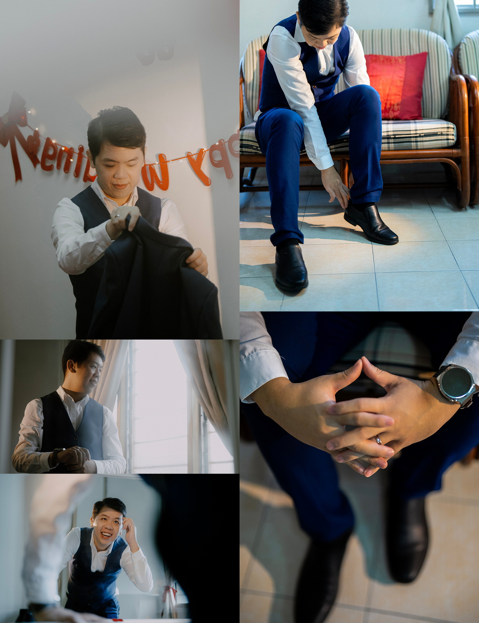 Calvin Yin & Vicky Phong Chinese tea ceremony blessing, celebration rhythm frame 23, by Famous Bridal Kuantan