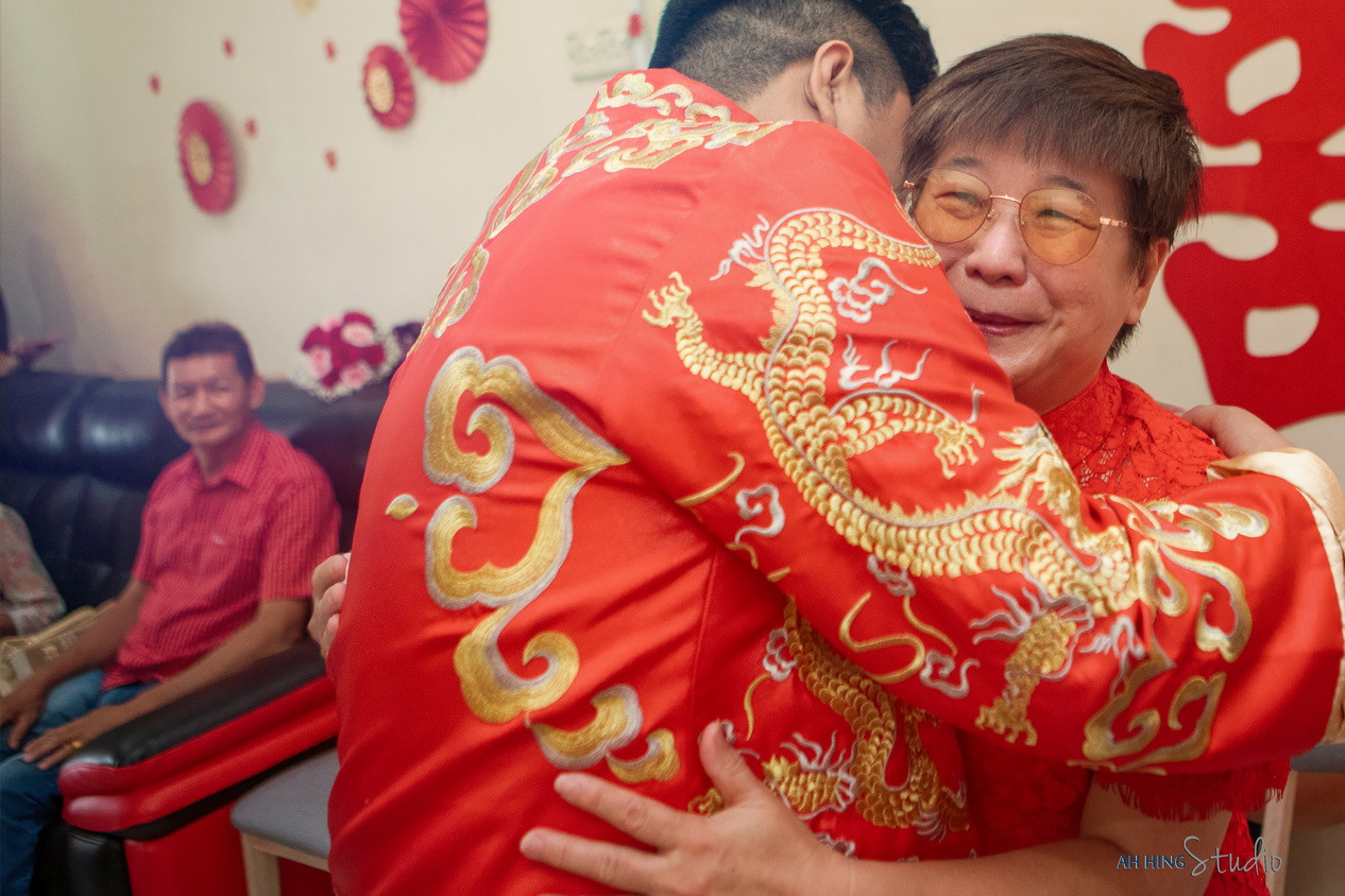 Chang Hong & Siew Nee wedding ceremony entrance, family memory frame 19, by Famous Bridal Kuantan