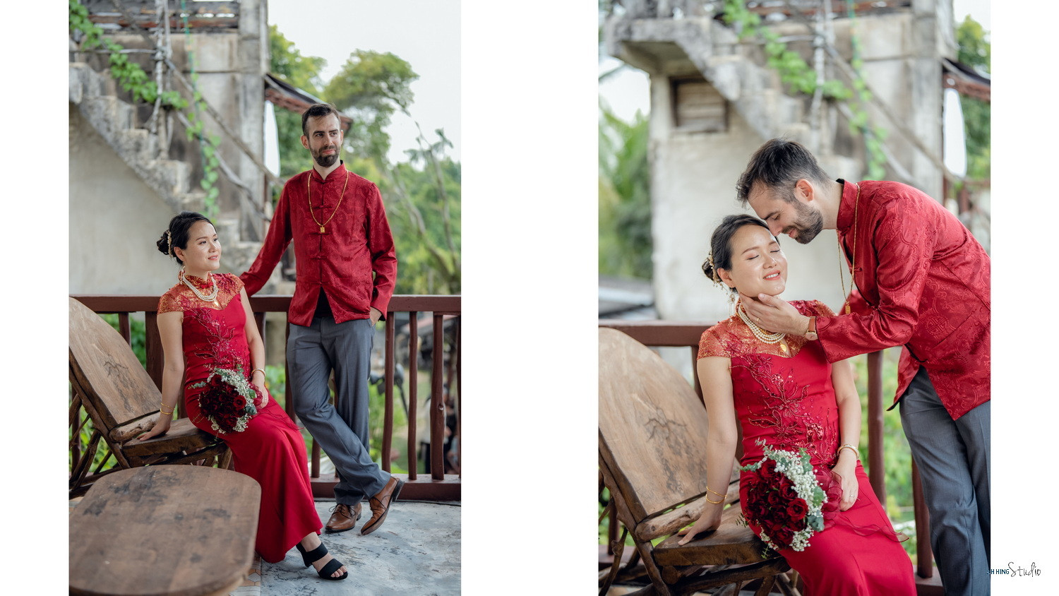 Dario & Adeline wedding ceremony entrance, family memory frame 99, by Famous Bridal Kuantan