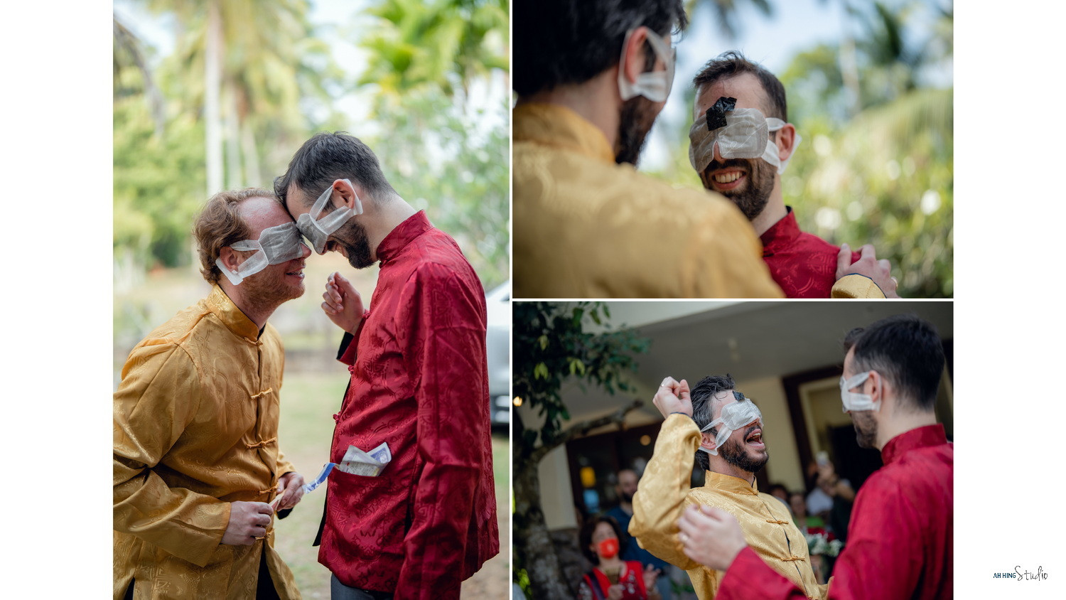 Dario & Adeline family blessing wedding portrait, quiet in-between moment frame 66, by Famous Bridal Kuantan
