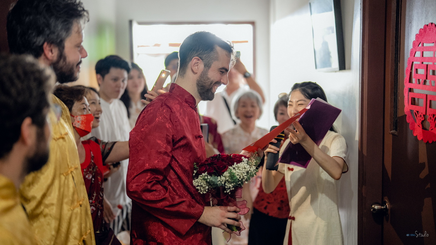 Dario & Adeline traditional Chinese wedding detail, guided portrait sequence frame 70, by Famous Bridal Kuantan