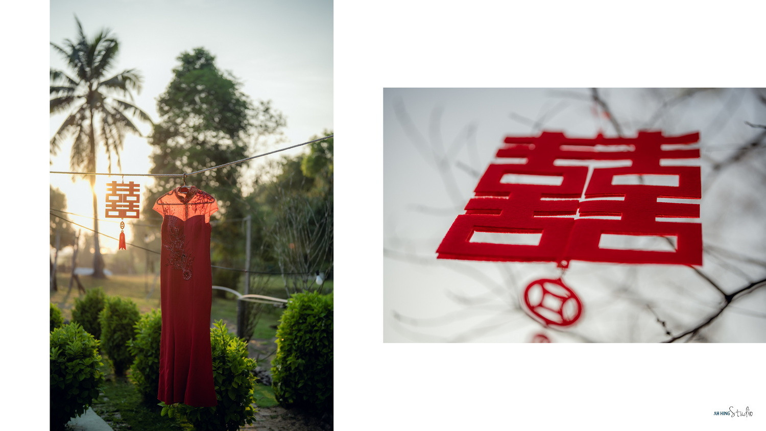 Dario & Adeline wedding morning ceremony moment, album detail frame 04, by Famous Bridal Kuantan