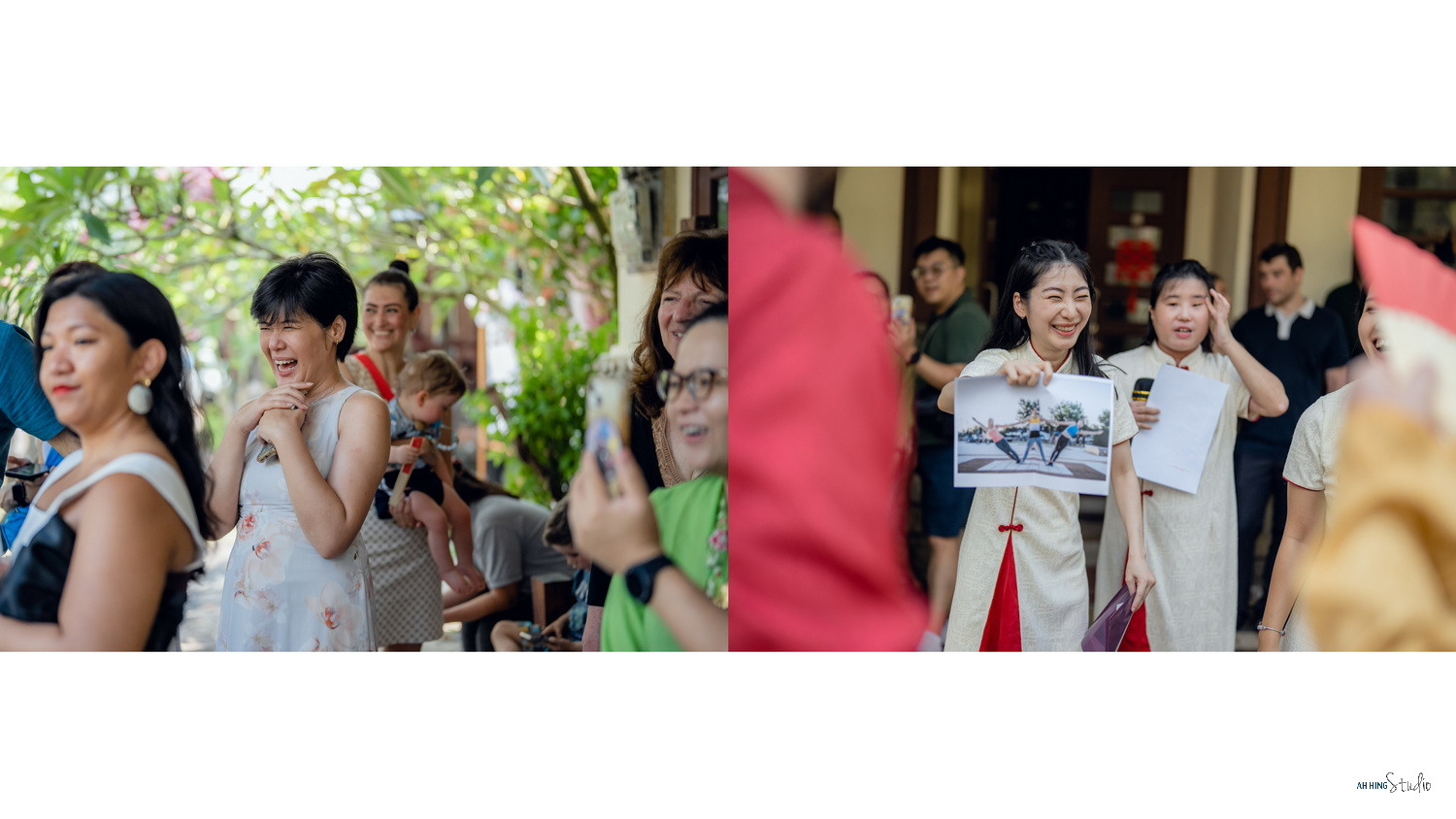 Dario & Adeline wedding morning ceremony moment, documentary transition frame 64, by Famous Bridal Kuantan