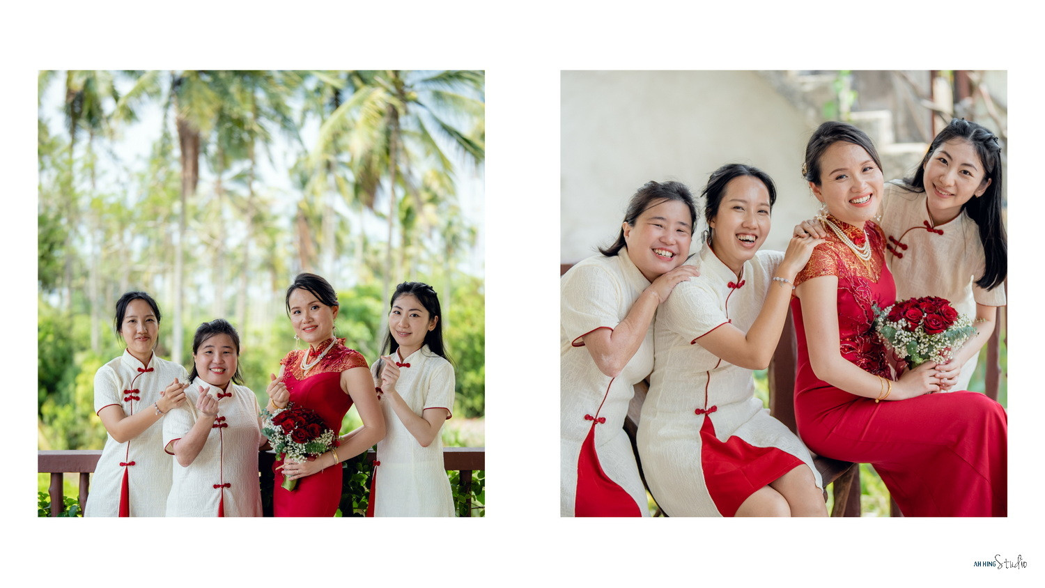 Dario & Adeline quiet couple portrait on wedding day, family memory frame 91, by Famous Bridal Kuantan