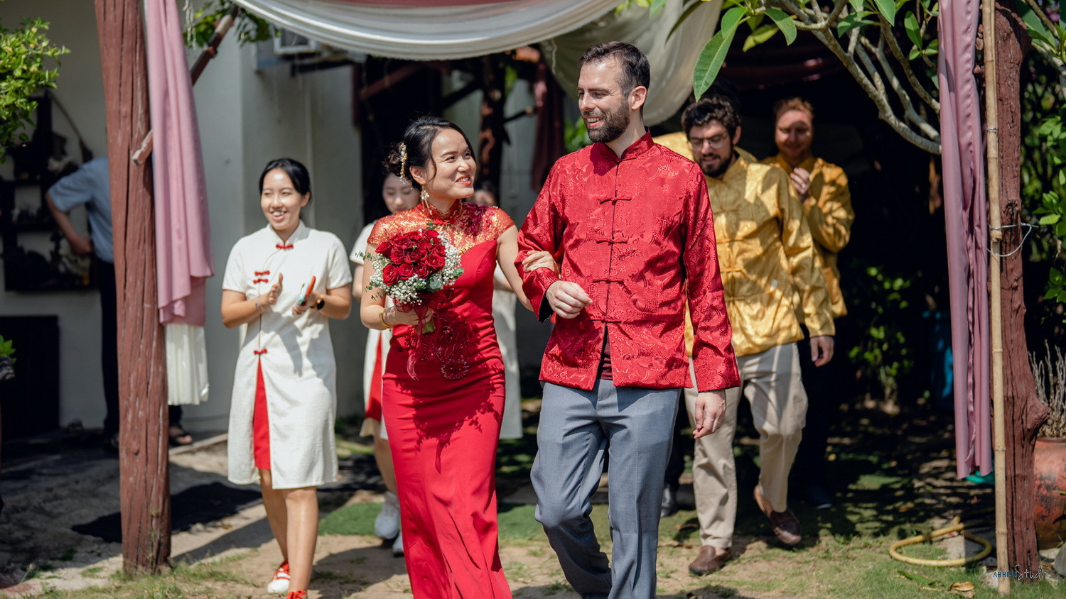 Dario & Adeline romantic wedding couple portrait, documentary transition frame 80, by Famous Bridal Kuantan