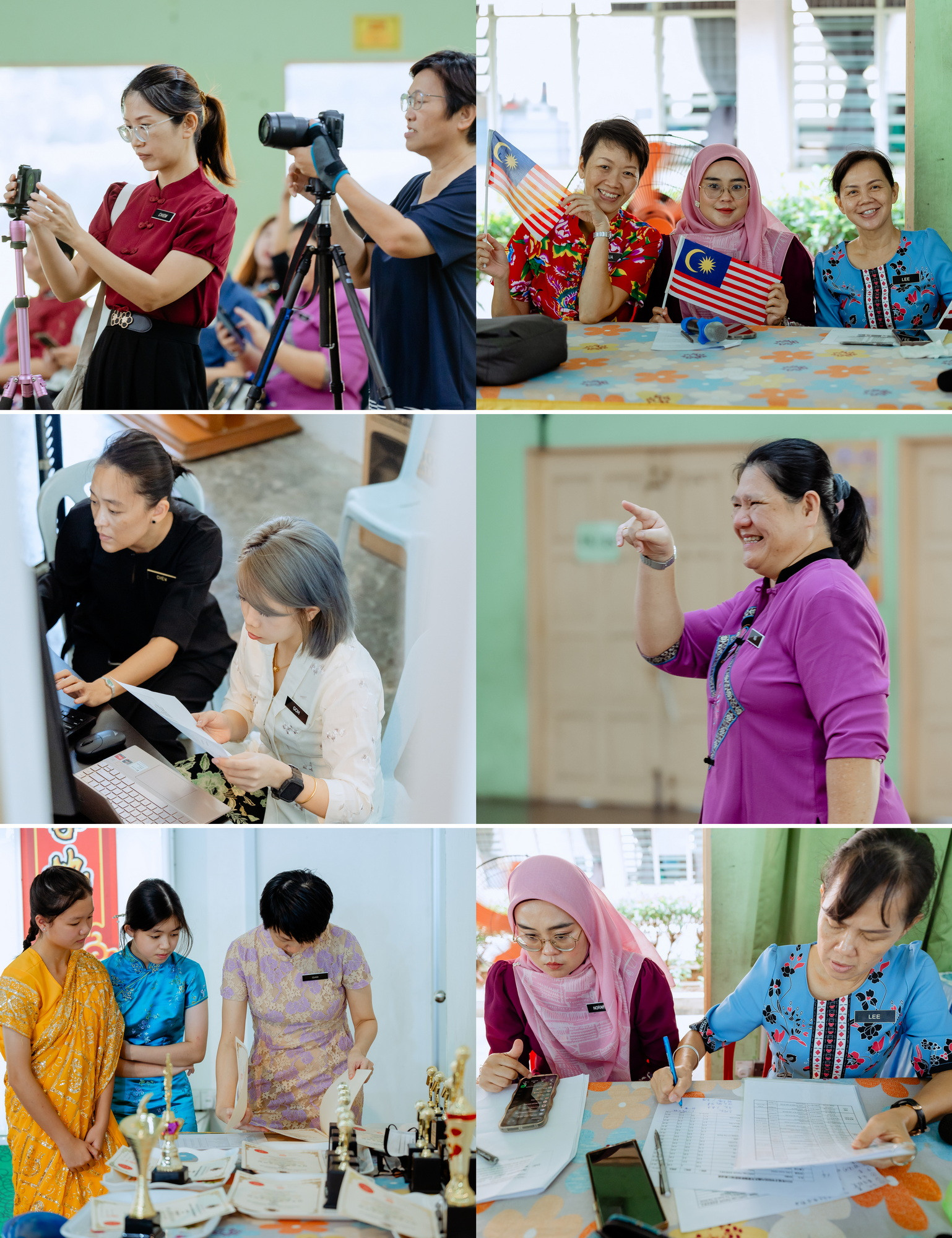 培才华小爱国歌曲歌唱比赛 audience reaction during school performance, team memory frame 06, by Famous Bridal Kuantan