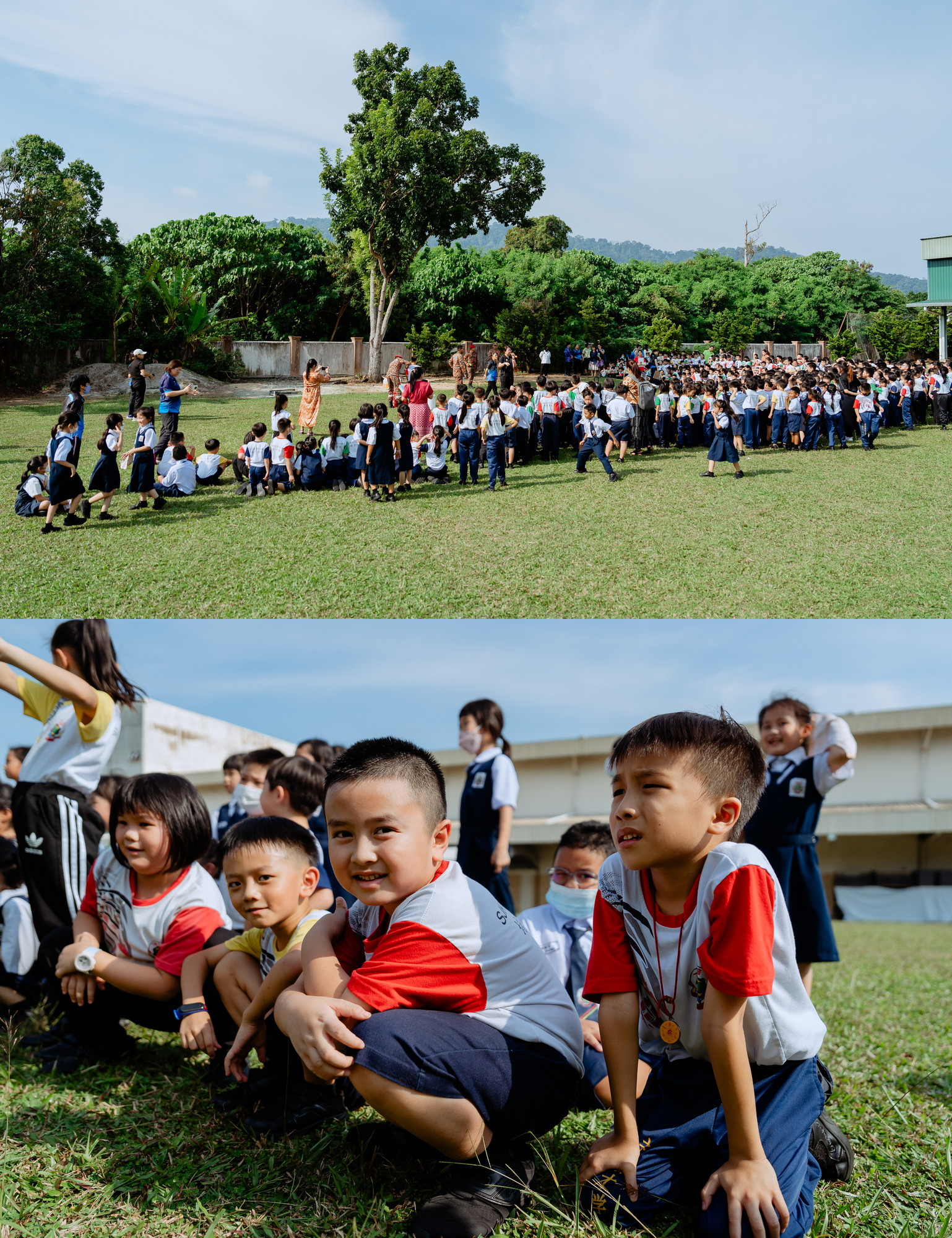培才华校紧急疏散火警演习 school safety briefing photo, event atmosphere frame 08, by Famous Bridal Kuantan