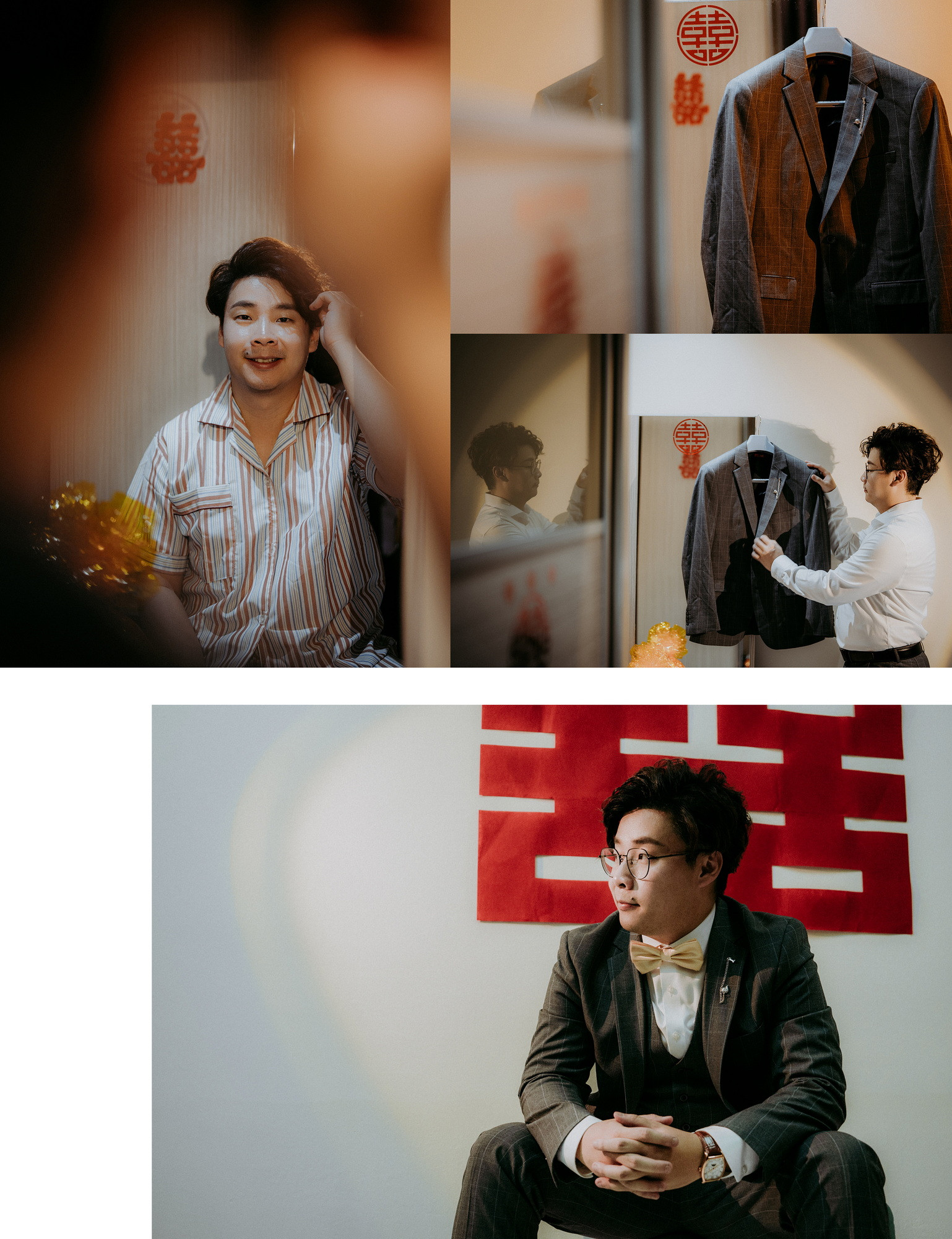 Kar Jun & Eve Lee family blessing wedding portrait, guided portrait sequence frame 06, by Famous Bridal Kuantan