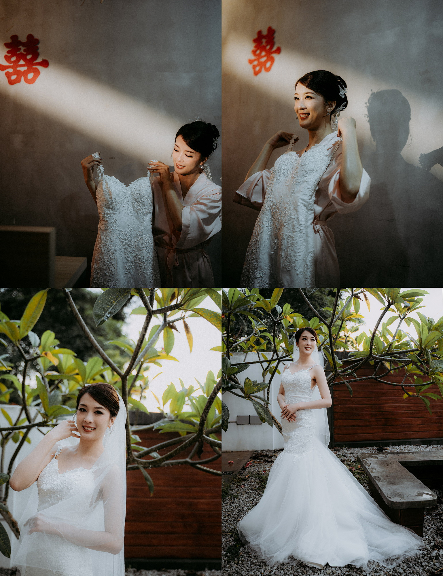 Kar Jun & Eve Lee wedding morning ceremony moment, album detail frame 04, by Famous Bridal Kuantan