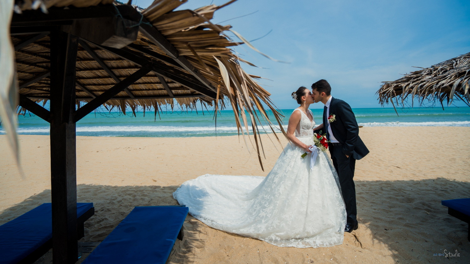 Mani & Hui Min bridal party group portrait, story opener frame 25, by Famous Bridal Kuantan