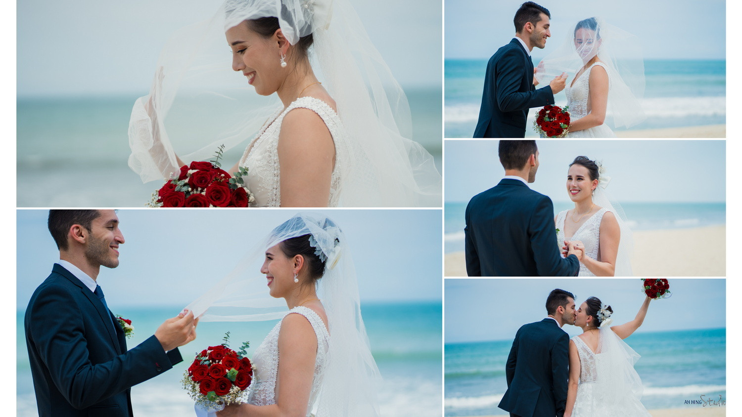 Mani & Hui Min romantic wedding couple portrait, album detail frame 20, by Famous Bridal Kuantan