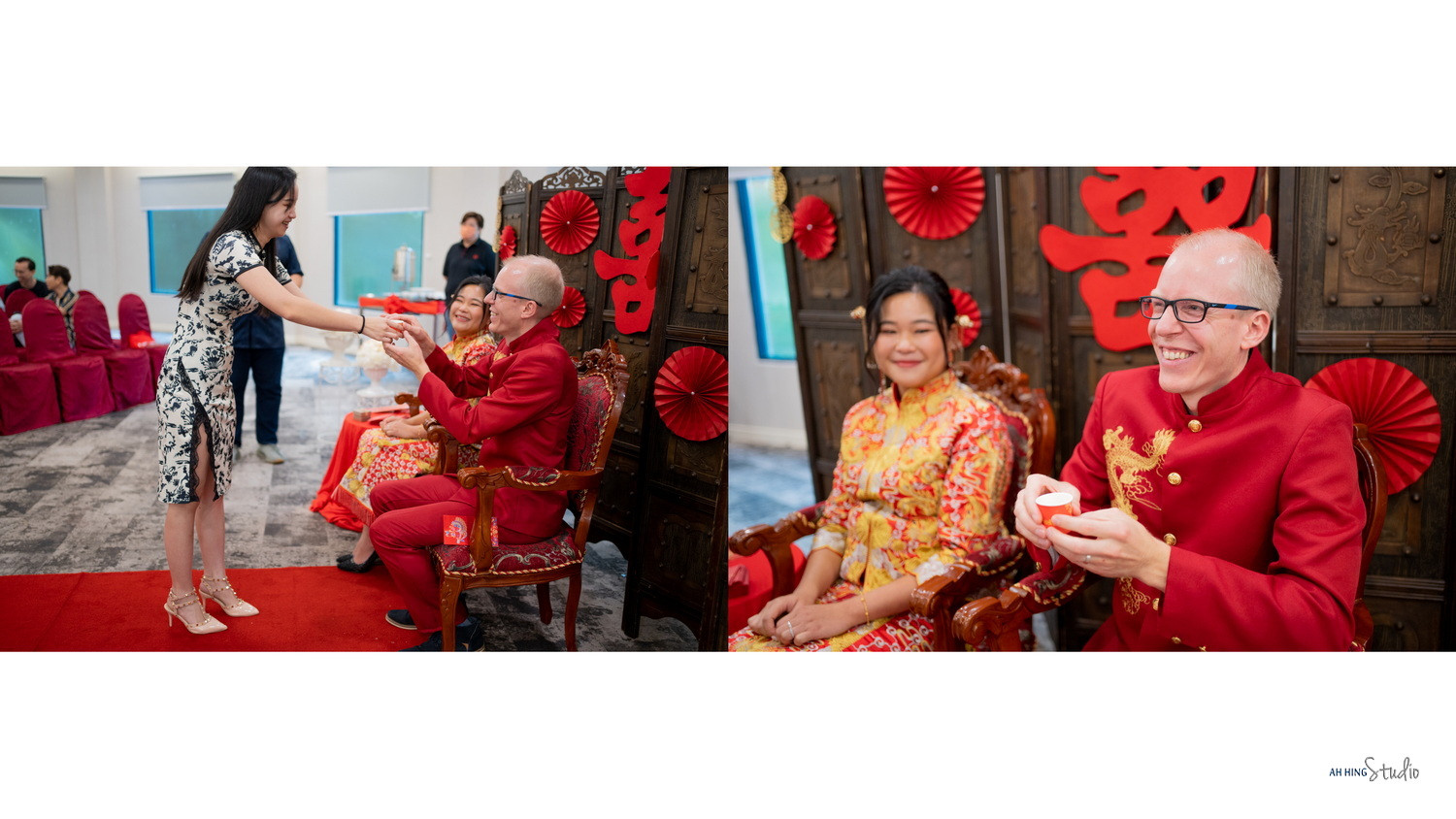 Michel & Yee Ning bridal party group portrait, story opener frame 65, by Famous Bridal Kuantan