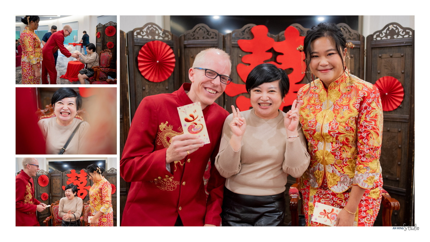 Michel & Yee Ning wedding ceremony entrance, family memory frame 59, by Famous Bridal Kuantan