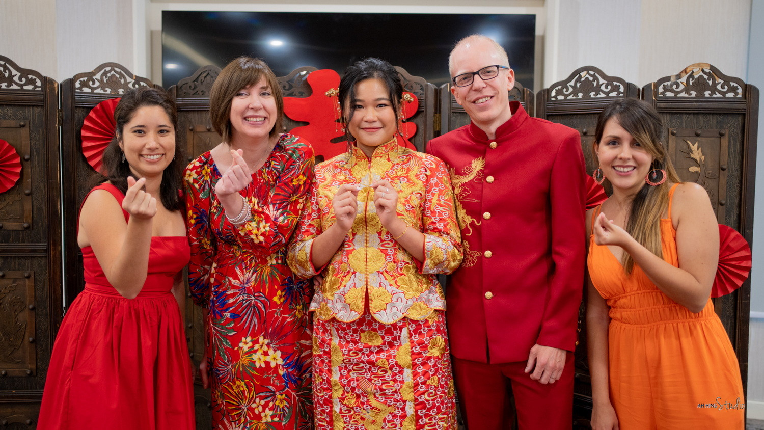 Michel & Yee Ning family group wedding photo, celebration rhythm frame 95, by Famous Bridal Kuantan