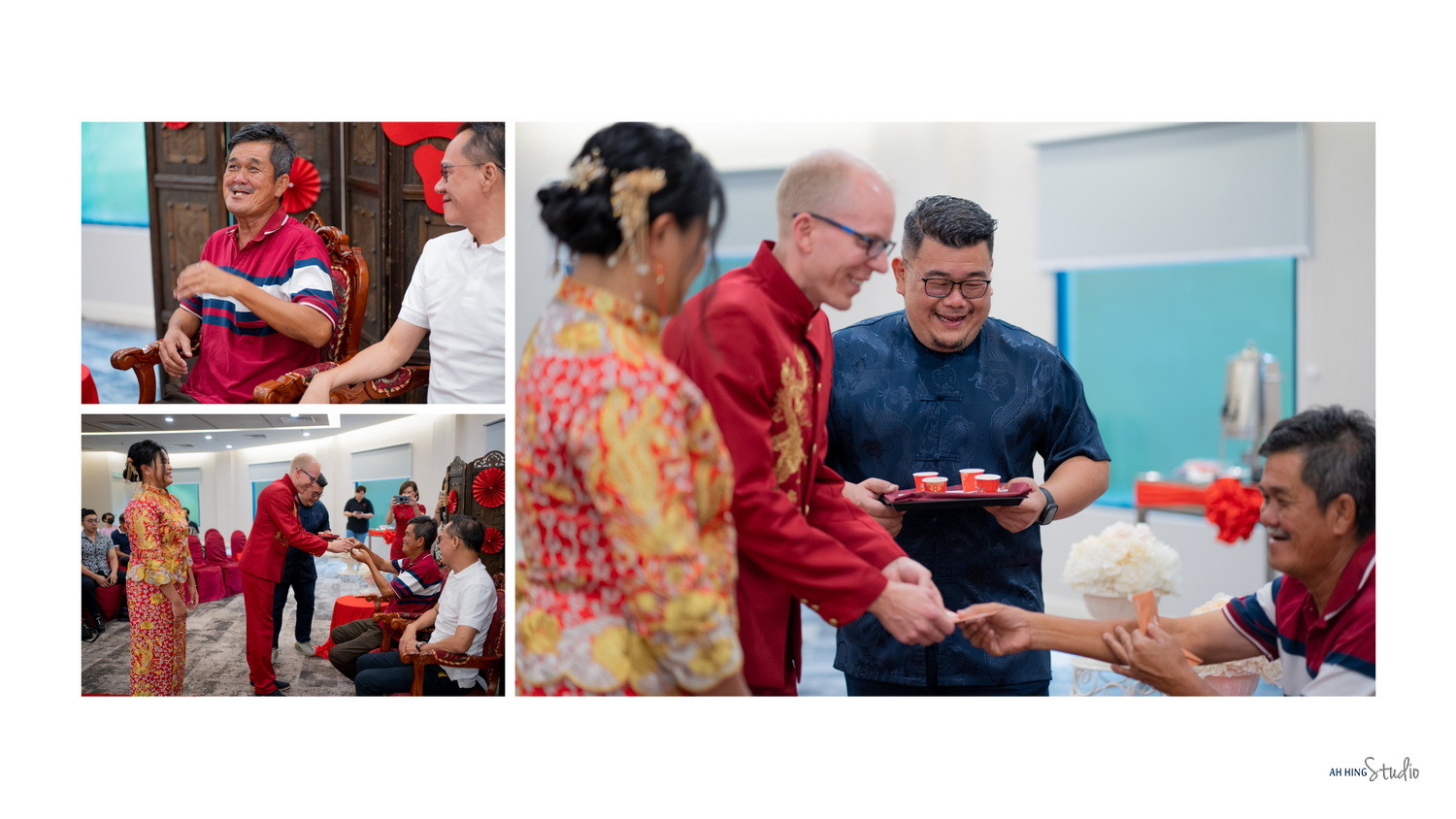 Michel & Yee Ning wedding morning ceremony moment, album detail frame 44, by Famous Bridal Kuantan