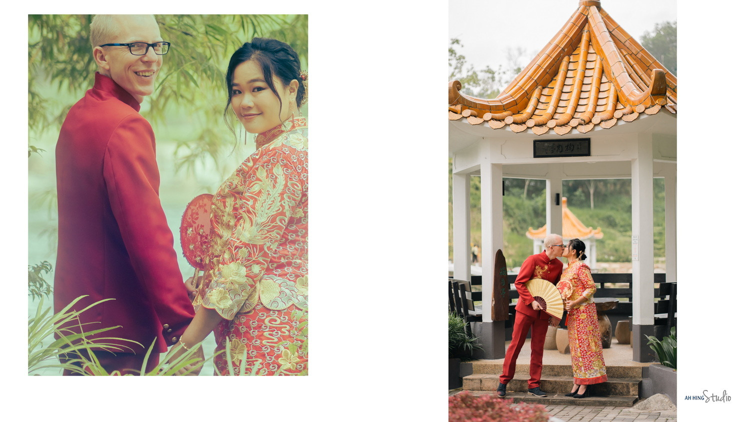 Michel & Yee Ning opening wedding-day documentary moment, story opener frame 01, by Famous Bridal Kuantan