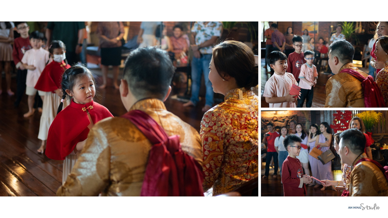 Sam & Jen bridal party group portrait, story opener frame 25, by Famous Bridal Kuantan