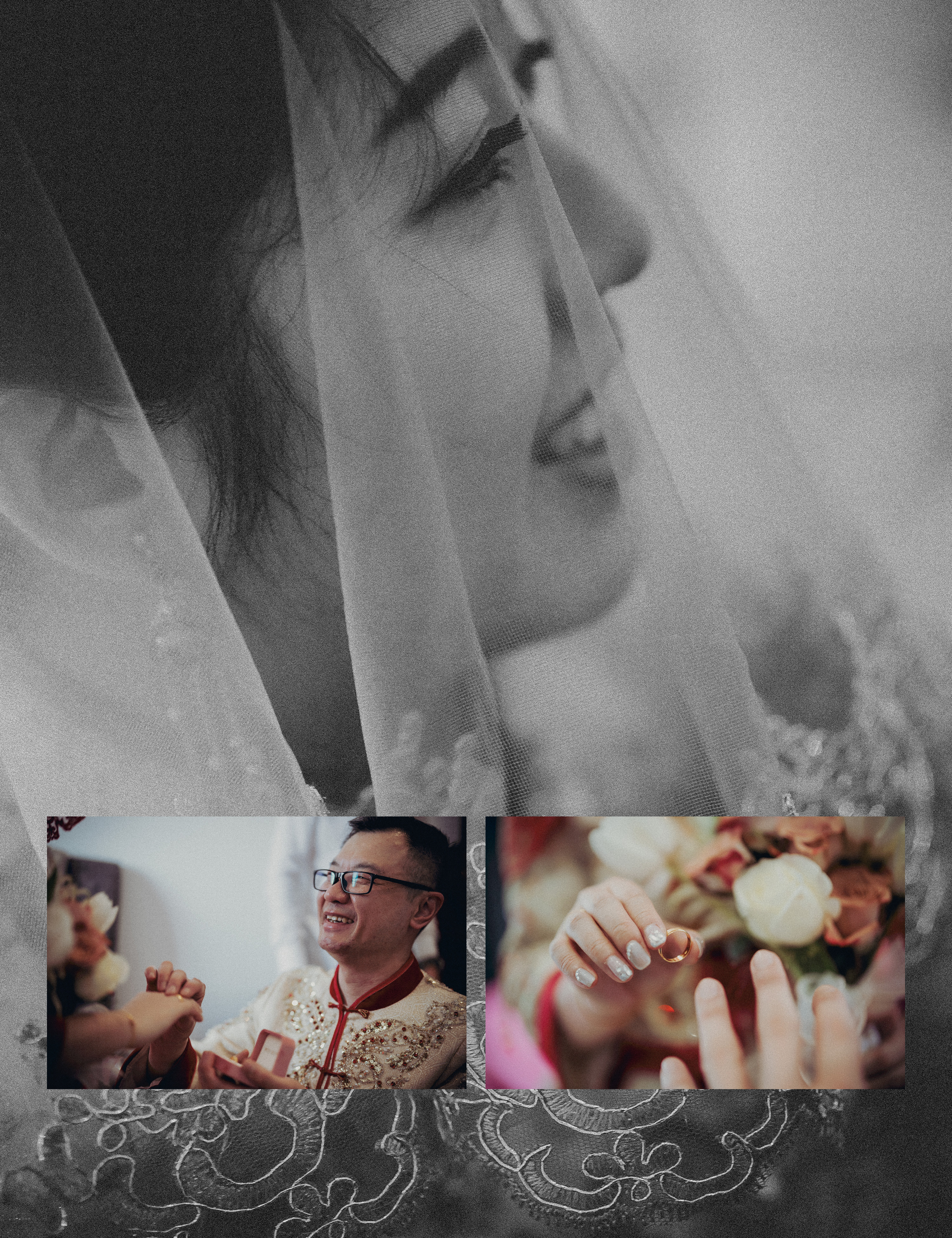 Samuel & Wee Nee wedding reception detail, documentary transition frame 08, by Famous Bridal Kuantan