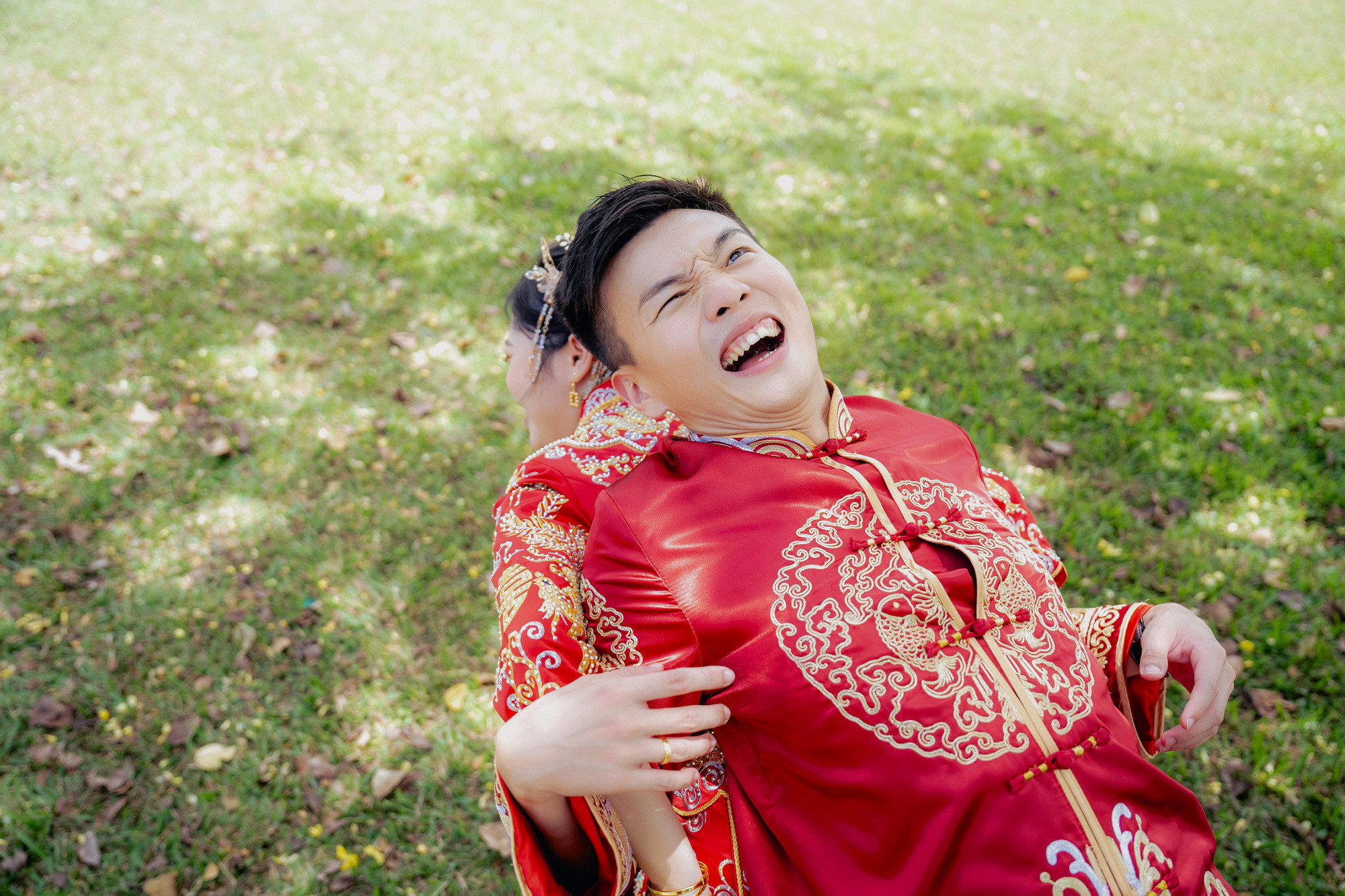 Song Run & Sue Xin candid wedding celebration moment, story opener frame 129, by Famous Bridal Kuantan