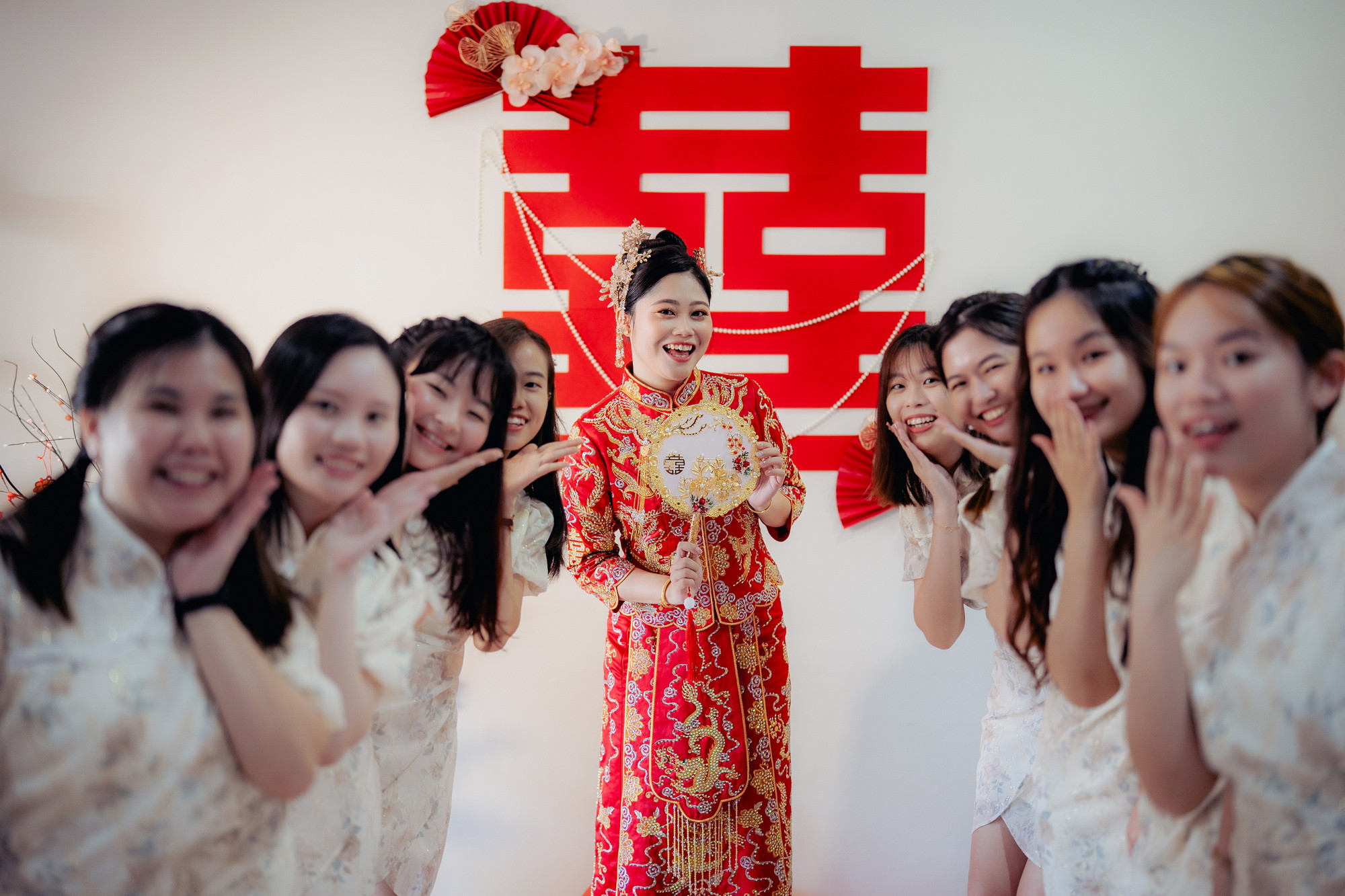Song Run & Sue Xin wedding ceremony entrance, family memory frame 59, by Famous Bridal Kuantan