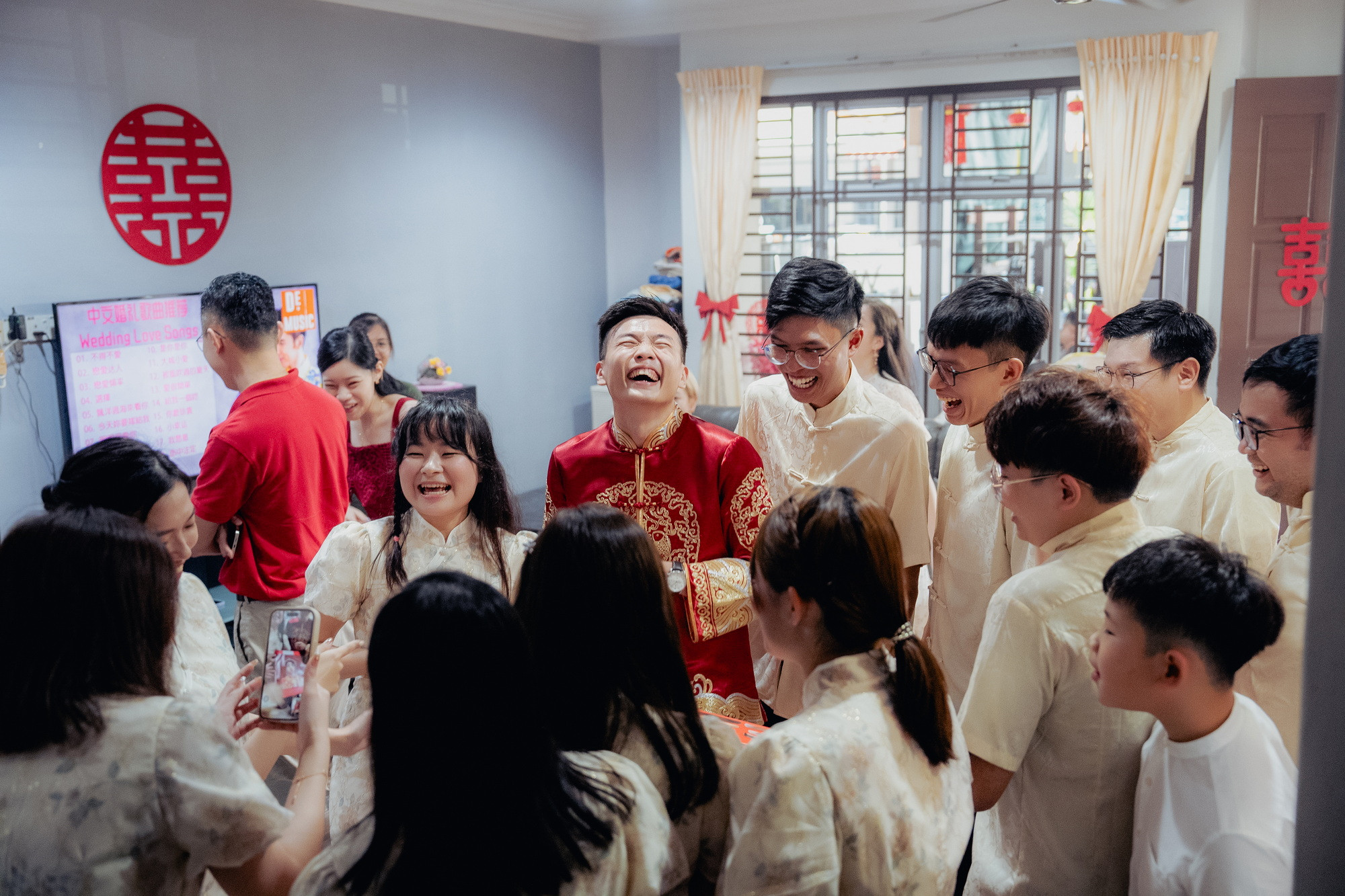 Song Run & Sue Xin wedding ceremony entrance, family memory frame 99, by Famous Bridal Kuantan