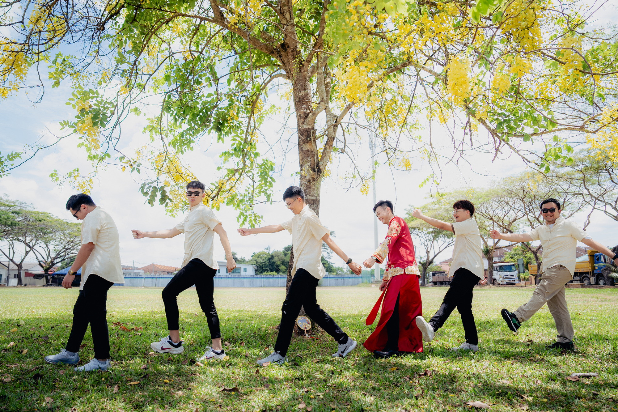 Song Run & Sue Xin wedding ceremony entrance, family memory frame 139, by Famous Bridal Kuantan
