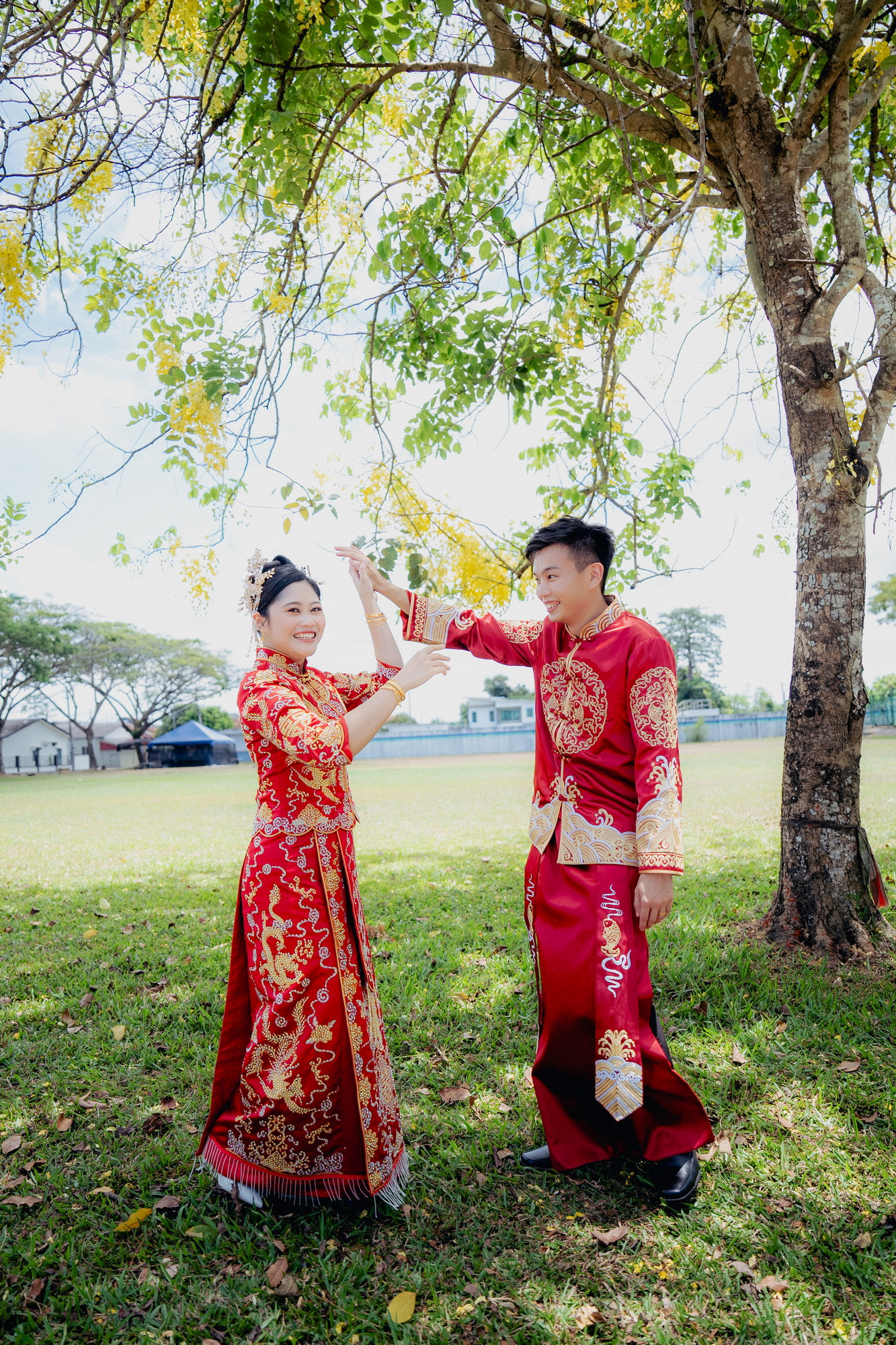 Song Run & Sue Xin wedding dinner celebration photo, guided portrait sequence frame 134, by Famous Bridal Kuantan