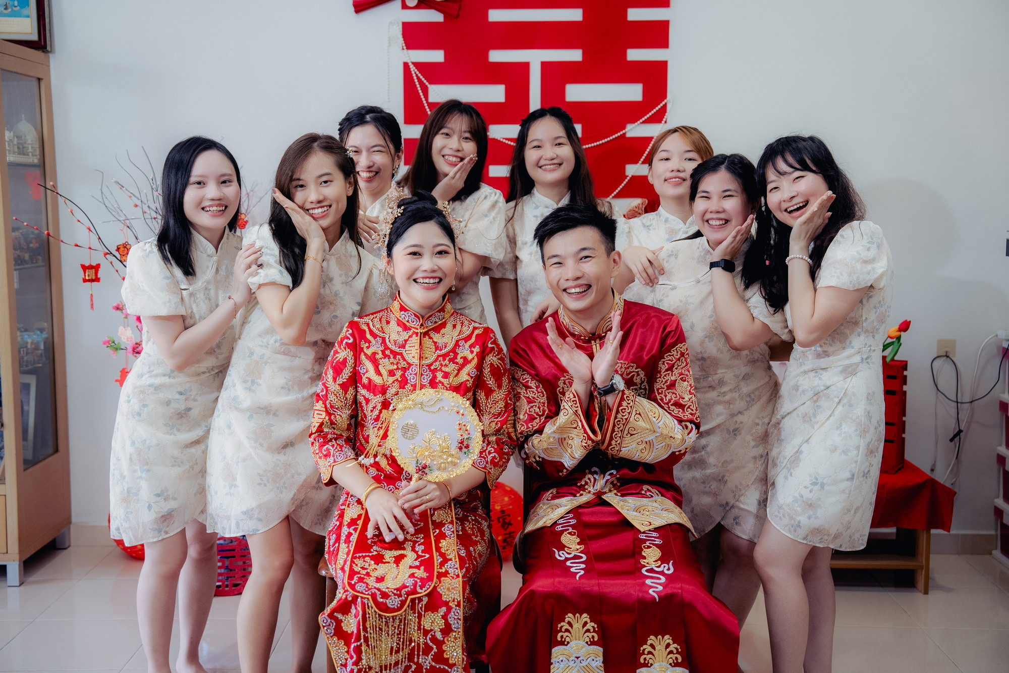 Song Run & Sue Xin wedding gate-crash game moment, family memory frame 107, by Famous Bridal Kuantan