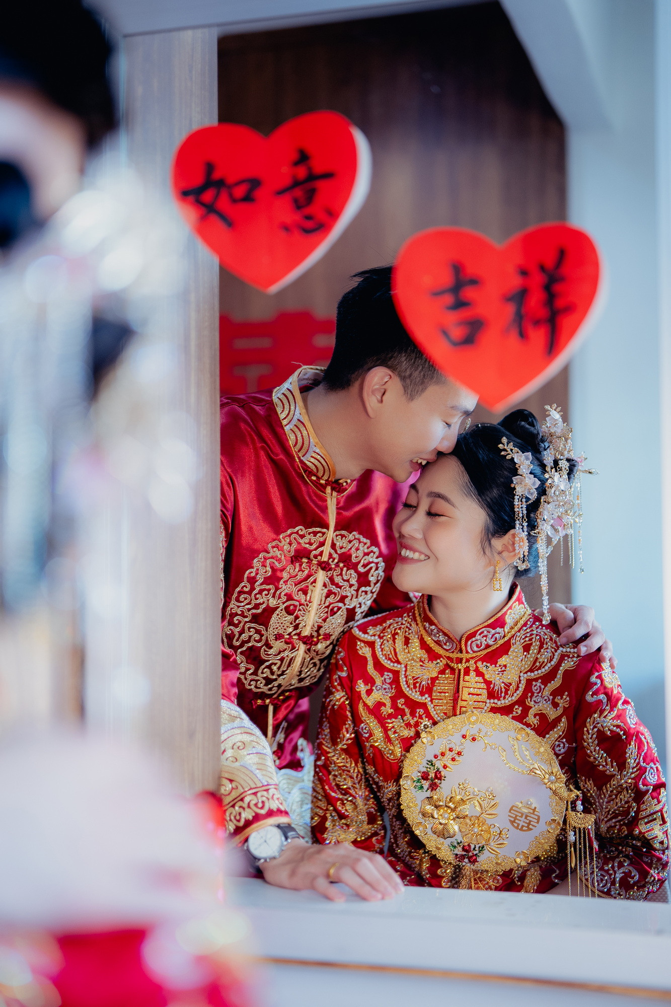 Song Run & Sue Xin natural bride and groom portrait, quiet in-between moment frame 82, by Famous Bridal Kuantan