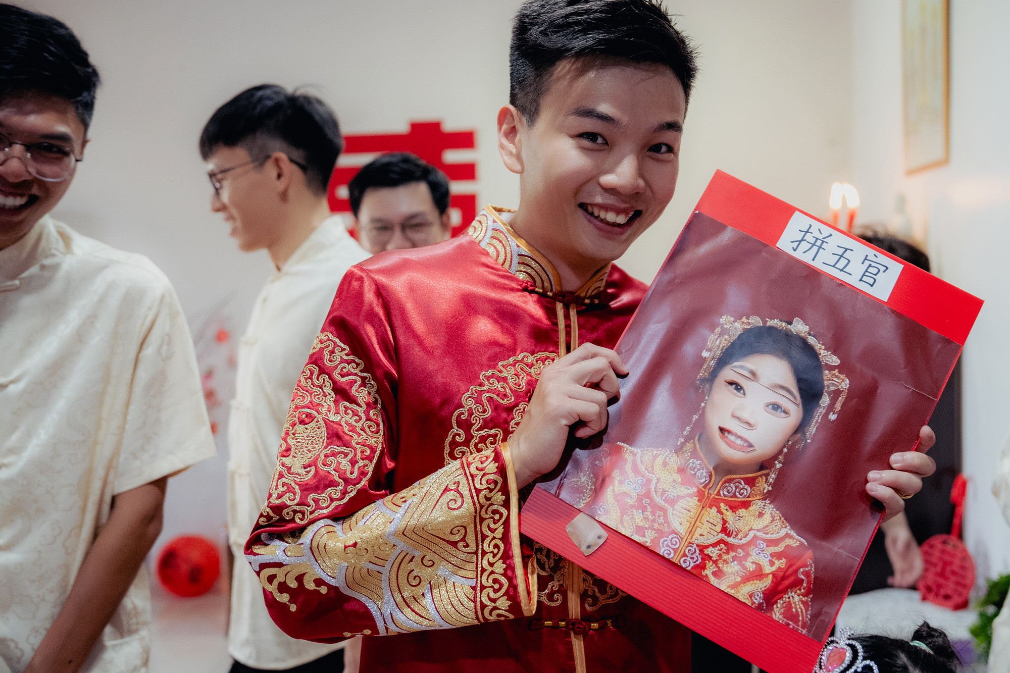 Song Run & Sue Xin opening wedding-day documentary moment, natural movement frame 101, by Famous Bridal Kuantan