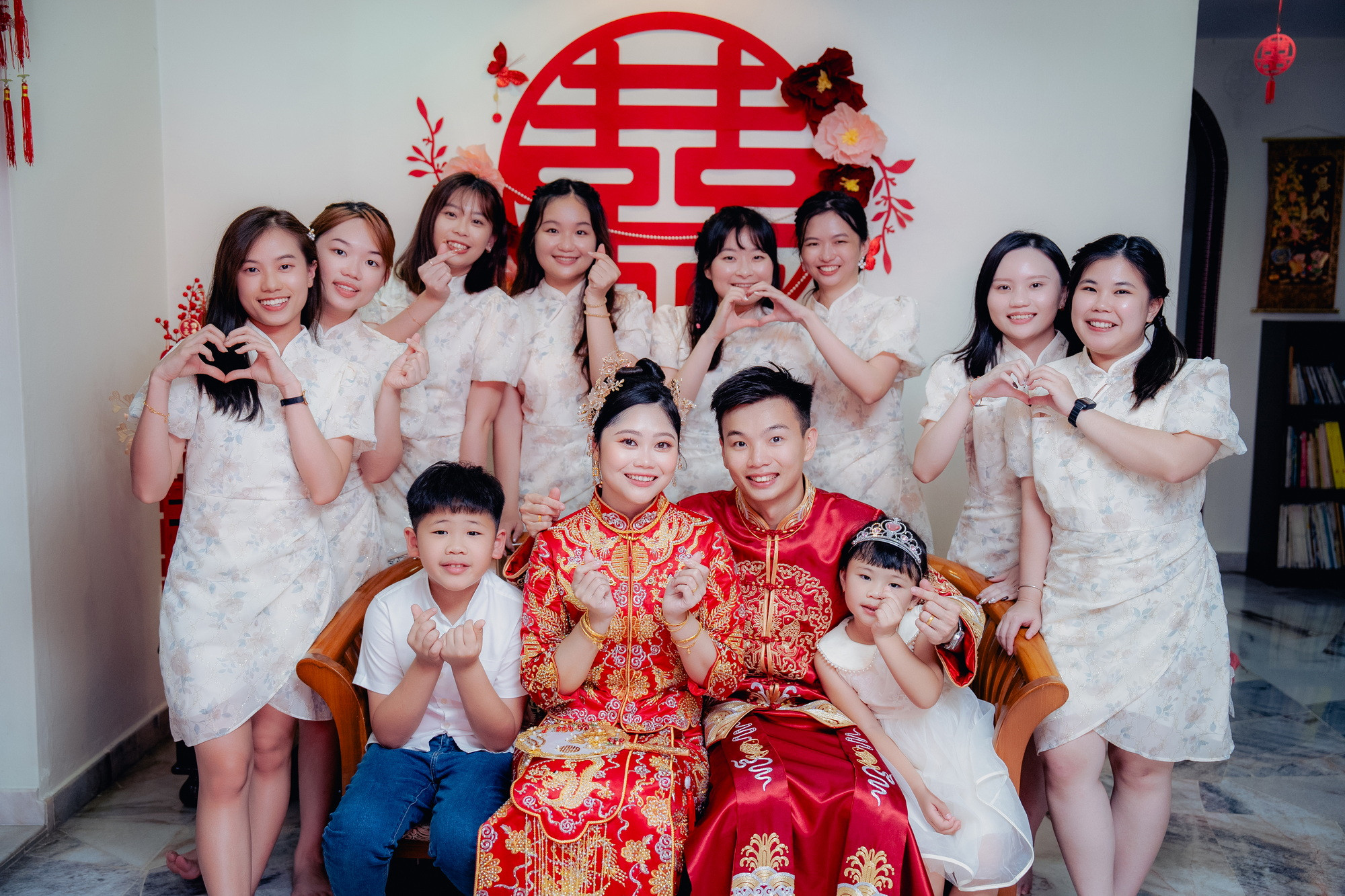 Song Run & Sue Xin opening wedding-day documentary moment, story opener frame 121, by Famous Bridal Kuantan