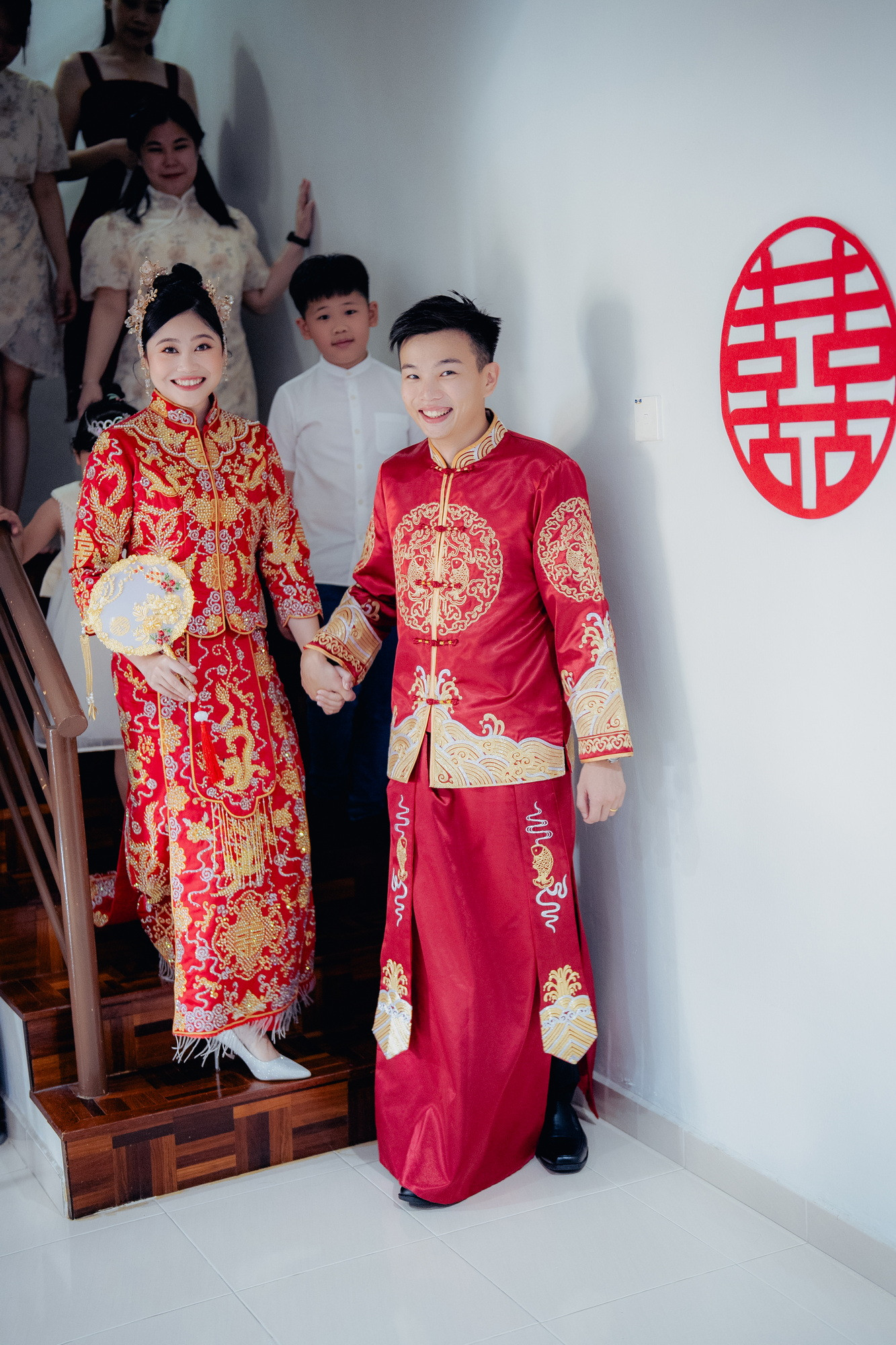 Song Run & Sue Xin Chinese tea ceremony blessing, family memory frame 43, by Famous Bridal Kuantan