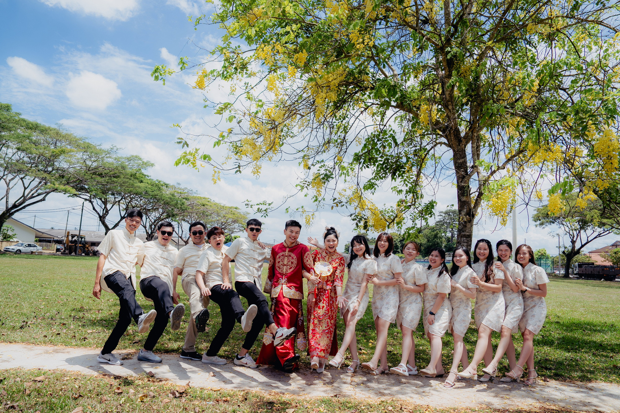Song Run & Sue Xin Chinese tea ceremony blessing, family memory frame 123, by Famous Bridal Kuantan