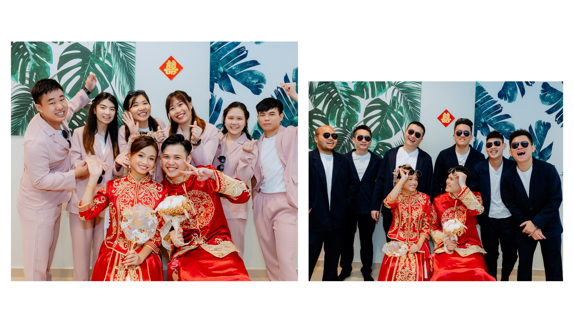 Su Leng & Sook Yin bridal party group portrait, story opener frame 65, by Famous Bridal Kuantan