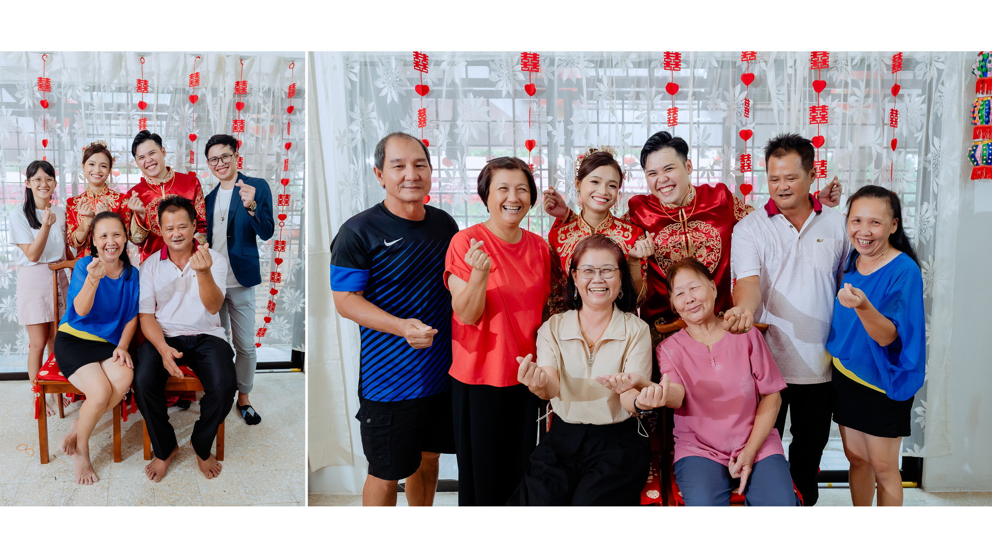 Su Leng & Sook Yin family blessing wedding portrait, guided portrait sequence frame 86, by Famous Bridal Kuantan