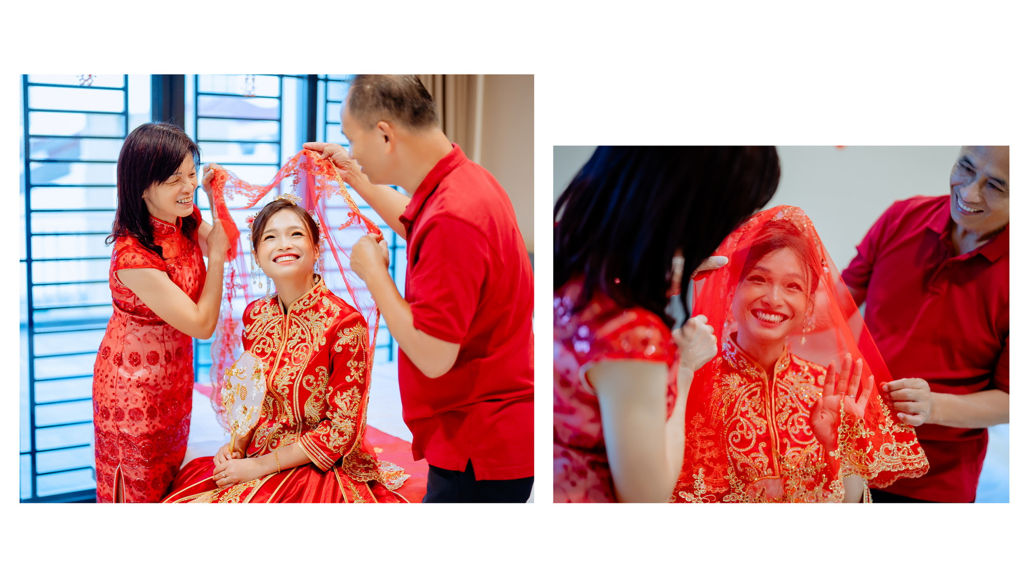 Su Leng & Sook Yin wedding gate-crash game moment, family memory frame 27, by Famous Bridal Kuantan