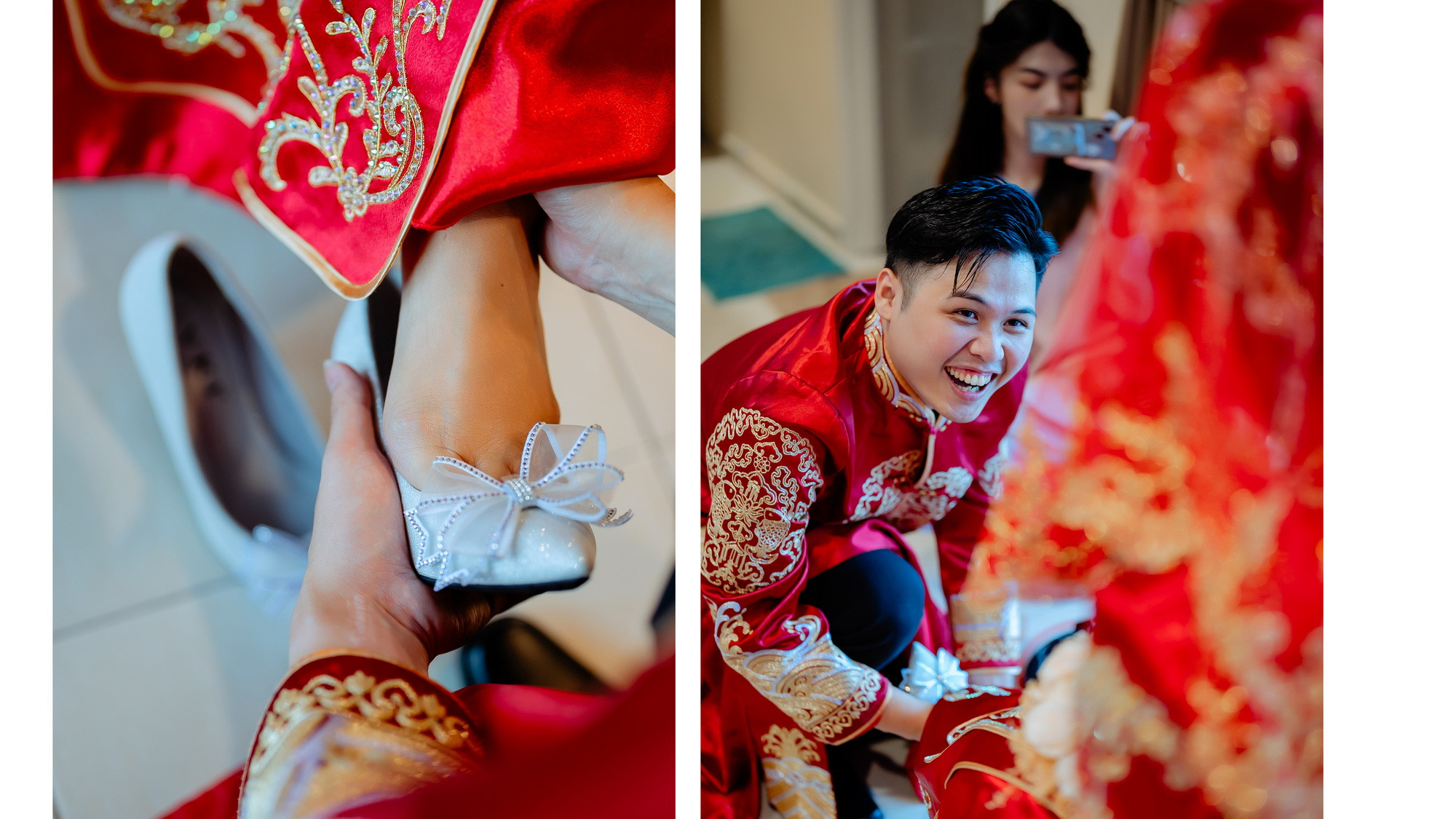 Su Leng & Sook Yin opening wedding-day documentary moment, natural movement frame 61, by Famous Bridal Kuantan