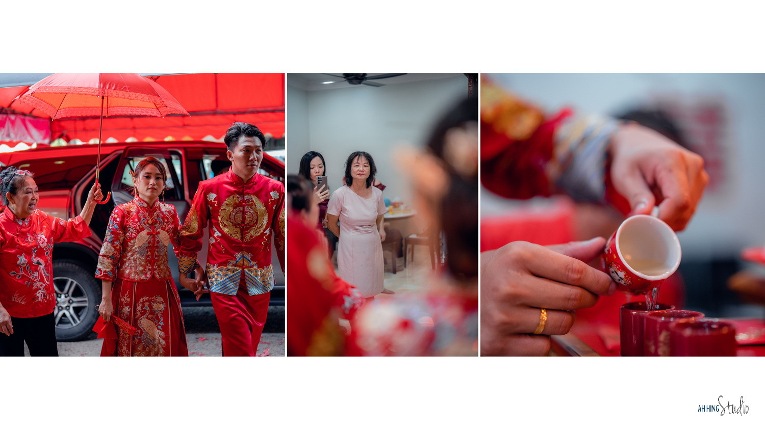 Wuh Hou & Sze Minn wedding ceremony entrance, family memory frame 99, by Famous Bridal Kuantan