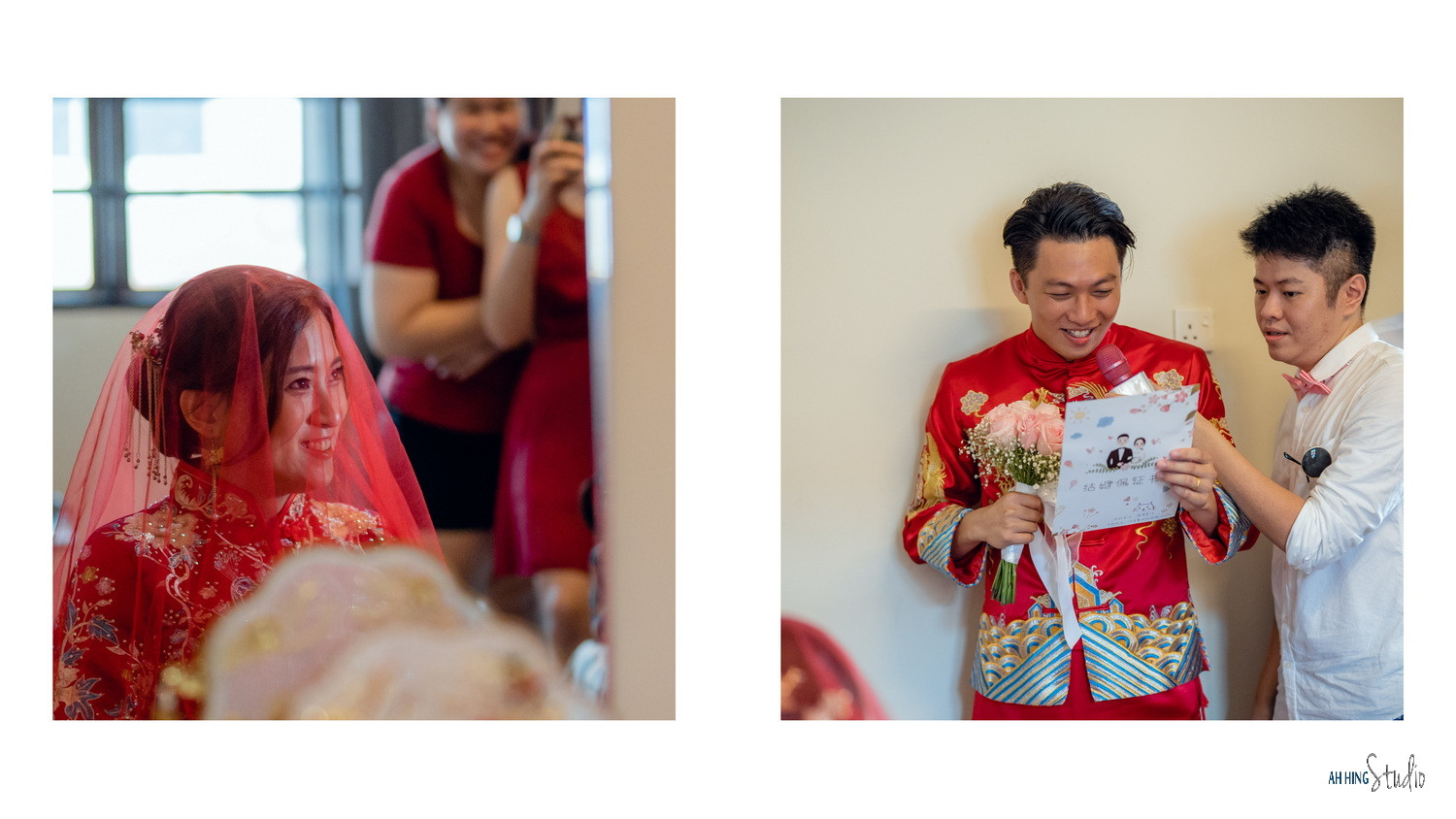 Wuh Hou & Sze Minn wedding dinner celebration photo, guided portrait sequence frame 54, by Famous Bridal Kuantan