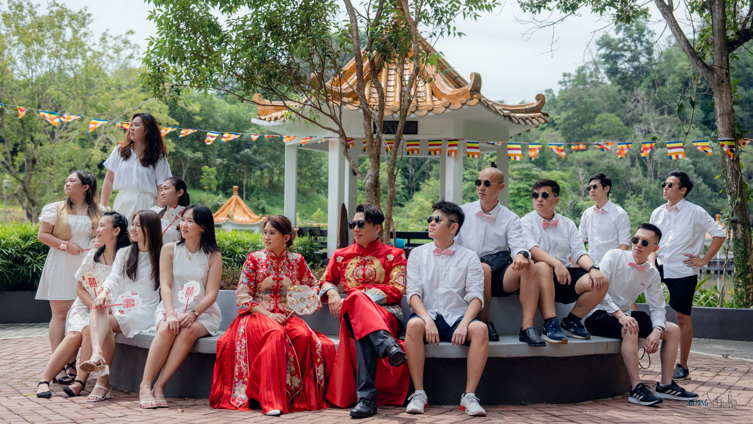 Wuh Hou & Sze Minn family group wedding photo, family memory frame 115, by Famous Bridal Kuantan