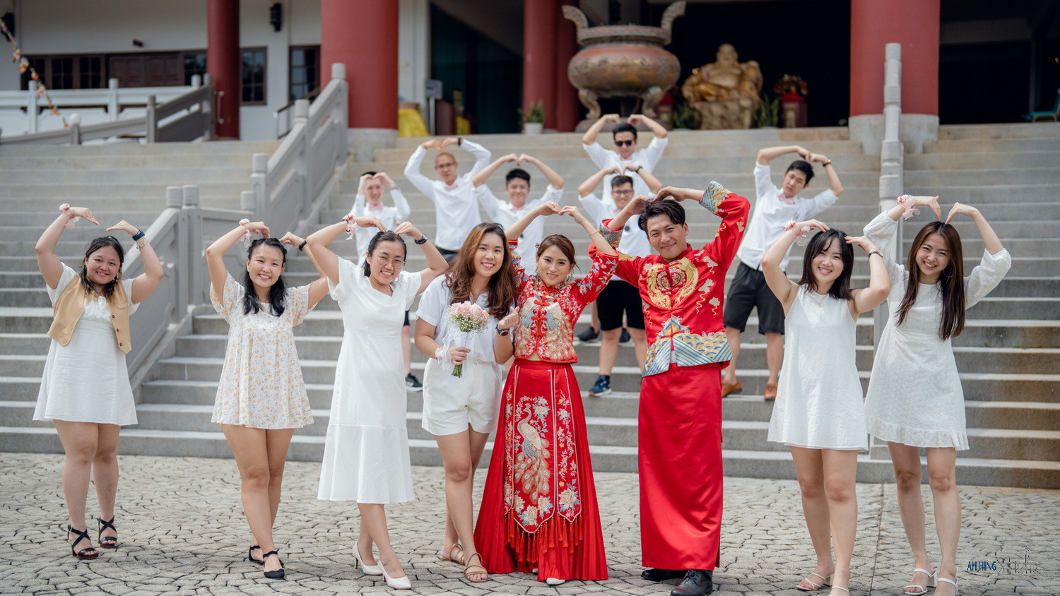 Wuh Hou & Sze Minn wedding gate-crash game moment, celebration rhythm frame 127, by Famous Bridal Kuantan