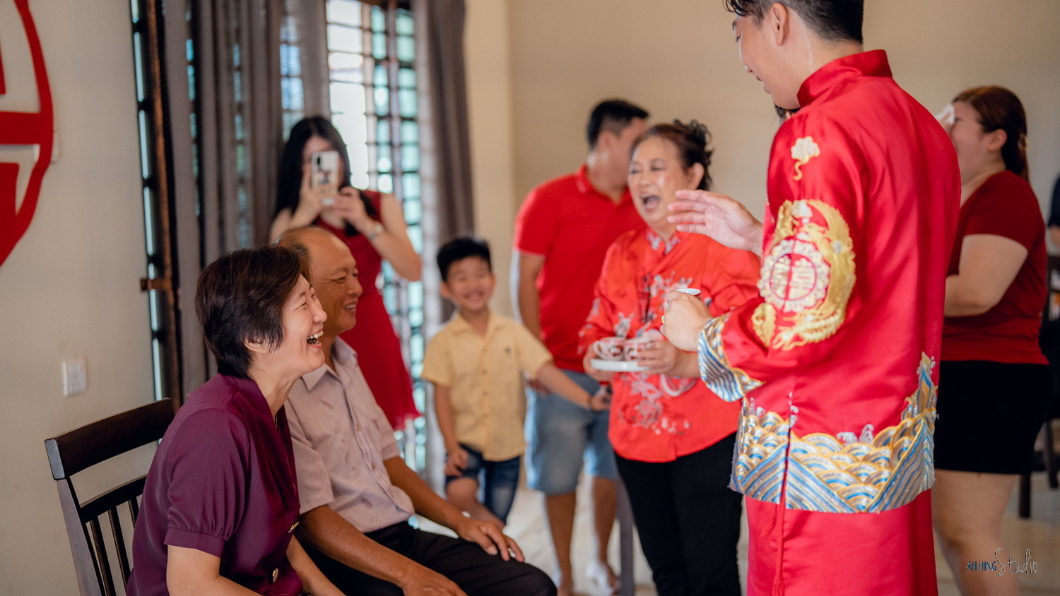 Wuh Hou & Sze Minn Chinese tea ceremony blessing, celebration rhythm frame 63, by Famous Bridal Kuantan