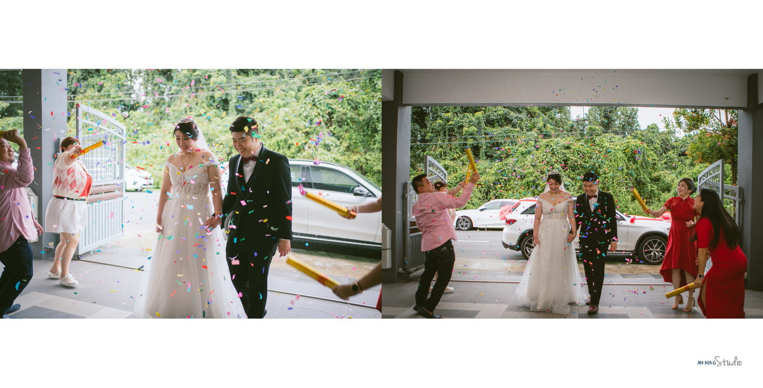 Yit Loong & Diana wedding ceremony entrance, celebration rhythm frame 79, by Famous Bridal Kuantan