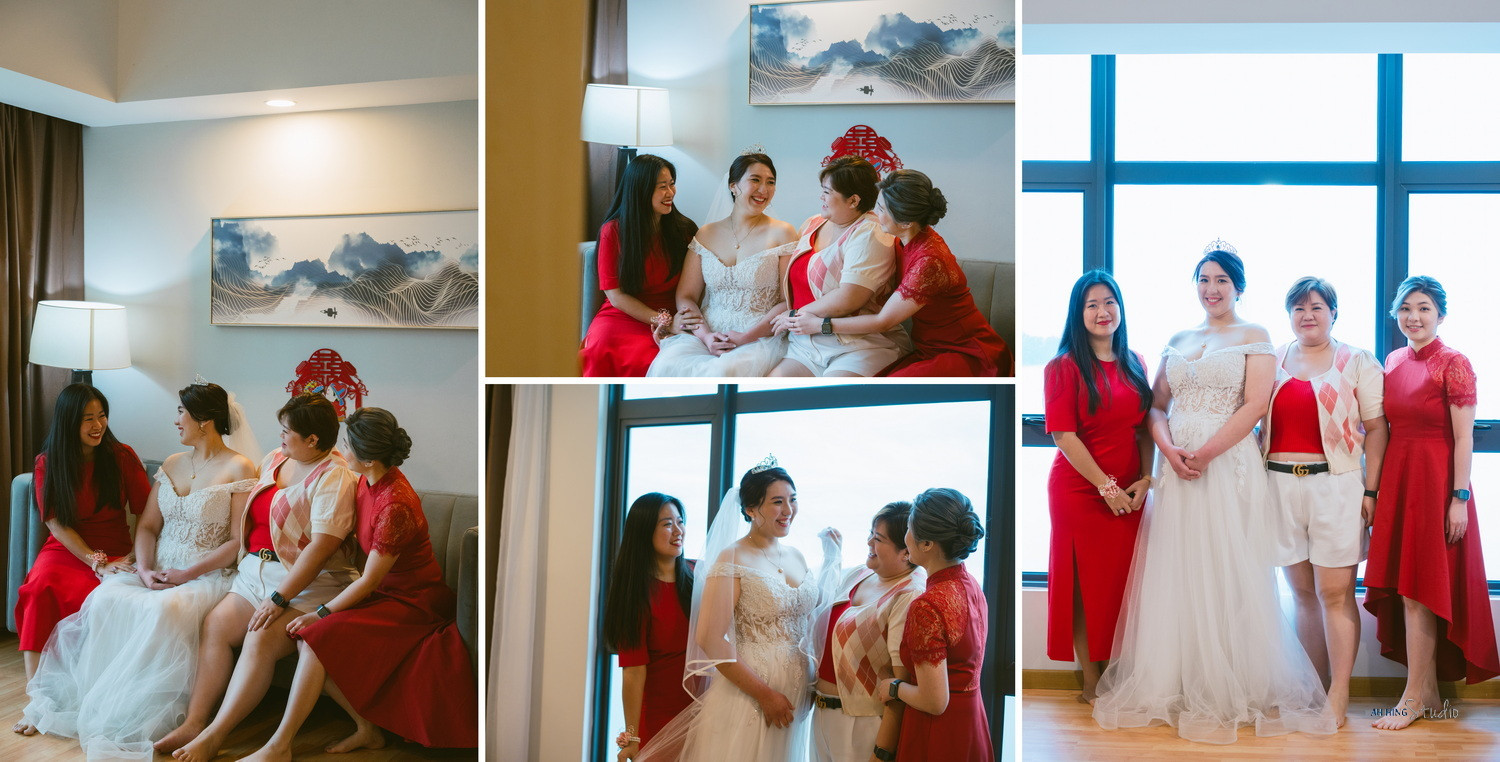 Yit Loong & Diana family group wedding photo, celebration rhythm frame 15, by Famous Bridal Kuantan