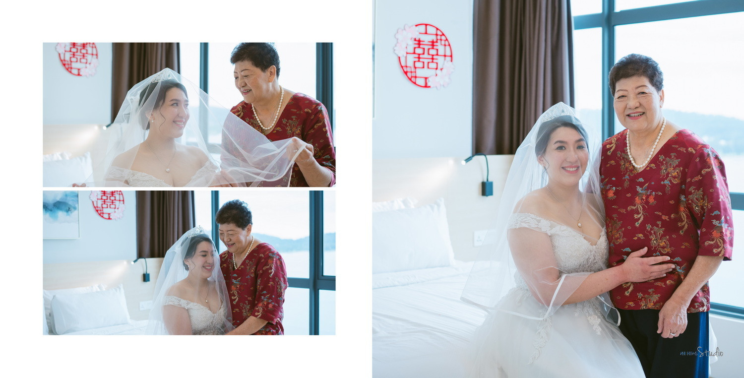 Yit Loong & Diana guest candid wedding photo, quiet in-between moment frame 18, by Famous Bridal Kuantan