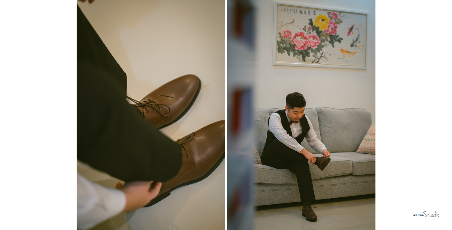 Yit Loong & Diana traditional Chinese wedding detail, quiet in-between moment frame 10, by Famous Bridal Kuantan